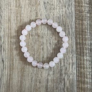 Rose quartz crystal bracelet